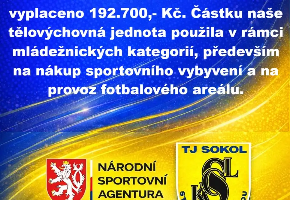 Dotace MŮJ KLUB 2025